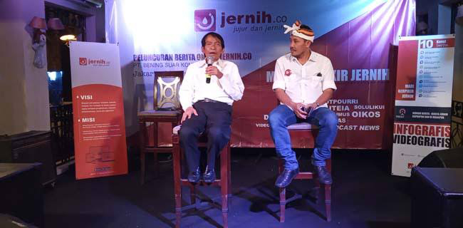 Peluncuran situs media daring Jernih. Co di Jakarta, Minggu 22 Desember 2019. ( Foto: Jernih. Co )